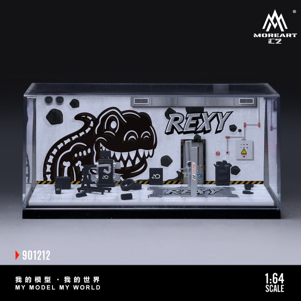 **PRE ORDER** MoreArt AO Racing Skeleton Rexy Garage Diorama MO901212