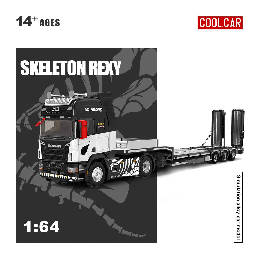 **PRE ORDER** Cool Car Scania Flat Bed Truck AO Racing Skeleton Rexy Livery CC647505