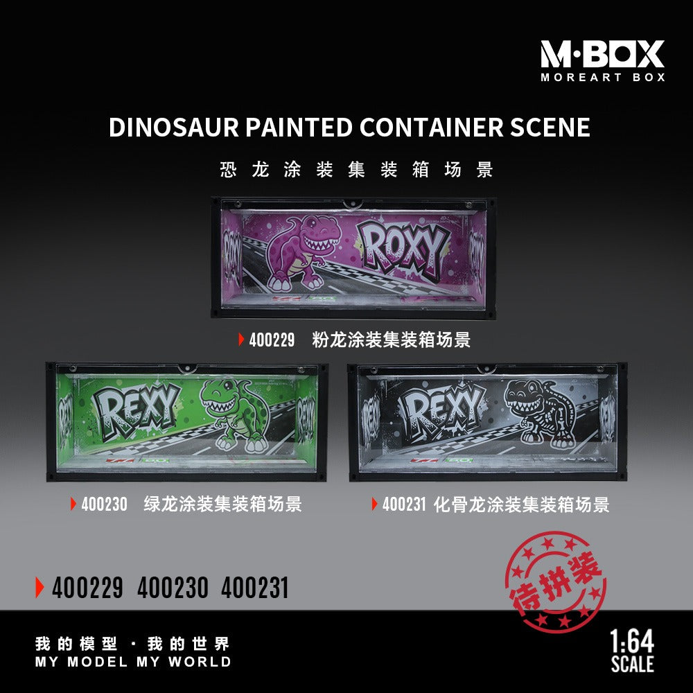 **PRE ORDER** MoreArt MBOX Rexy / Roxy / Skeleton Container Diorama