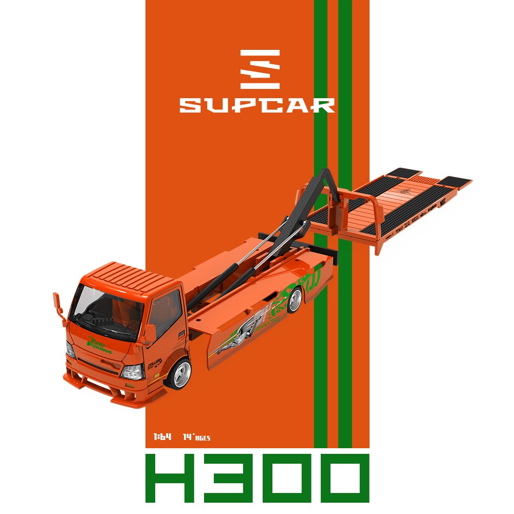 **PRE ORDER** SupCar H300 Flatbed Transport Trailer Tuck - Fast & Furious SC647247