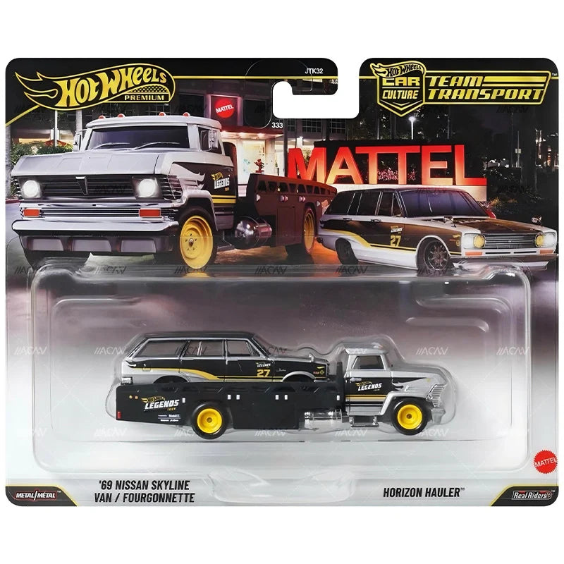 **PRE ORDER** Hot Wheels Premium Car Culture Legends Tour Team Transport 69 Nissan Skyline Van / Horizon Hauler