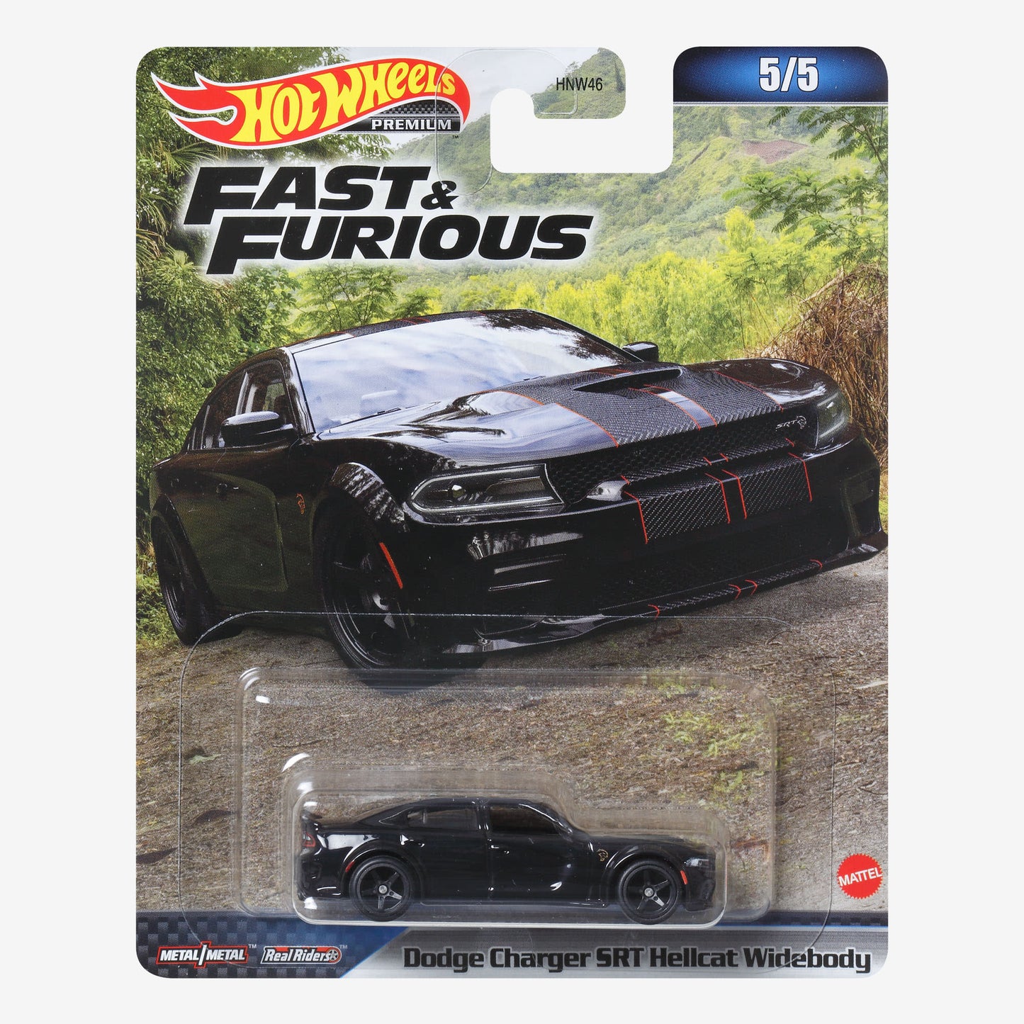 Hot Wheels Premium Fast & Furious Dodge Charger SRT Hellcat Widebody