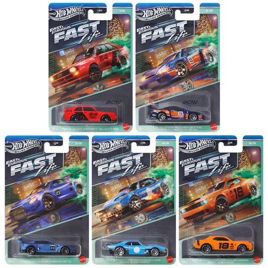 **PRE ORDER** Hot Wheels Silver Series Fast & Furious - Fast Life Set Of 5