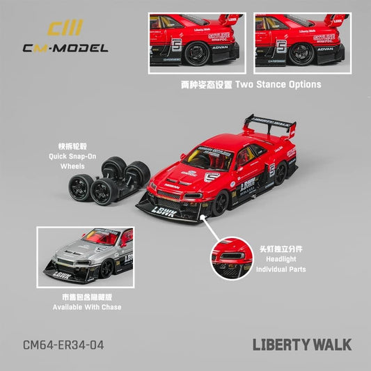 CM Model Nissan Skyline R34 Liberty Walk Super Silhouette