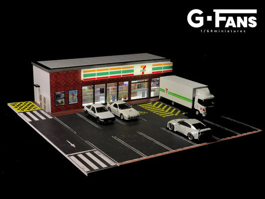 G-Fans 7-11 Parking Lot Diorama