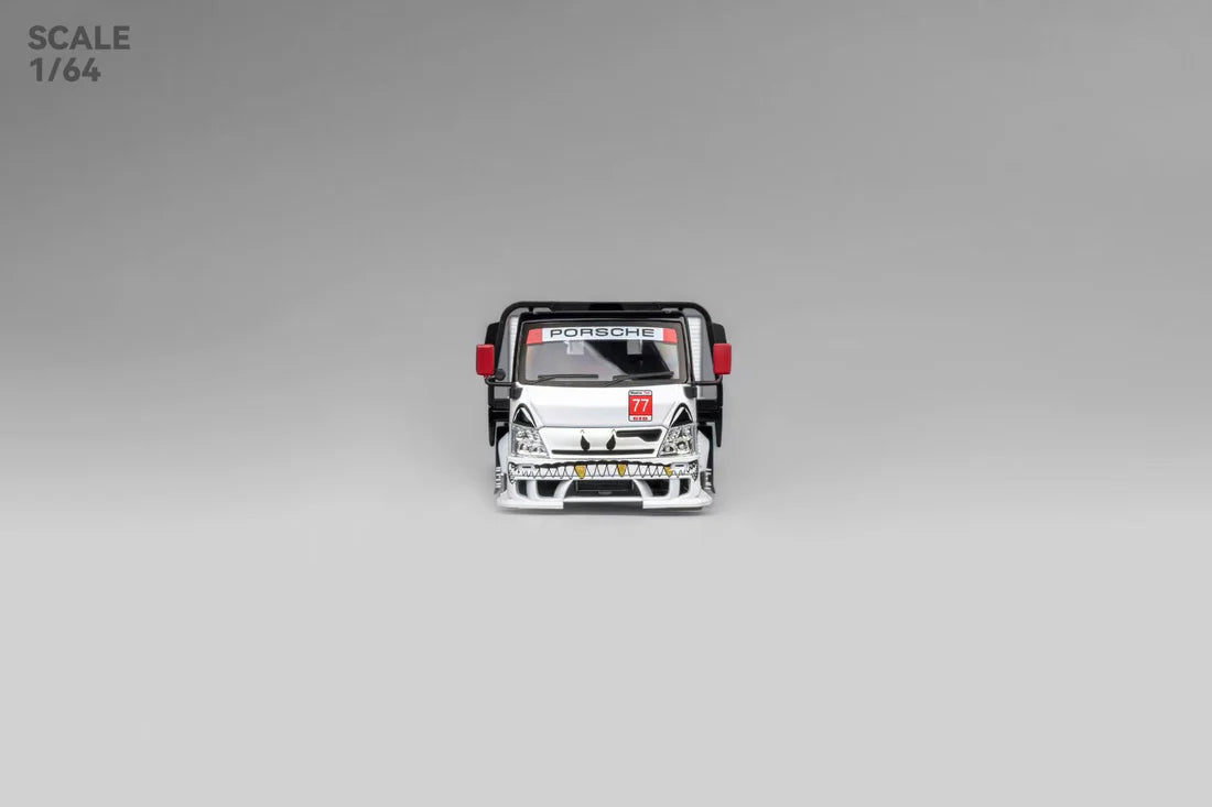 ** PRE ORDER** Micro Turbo Mega Gear Custom Extendable Tow Truck Skeleton Dinosaur Livery Black & White