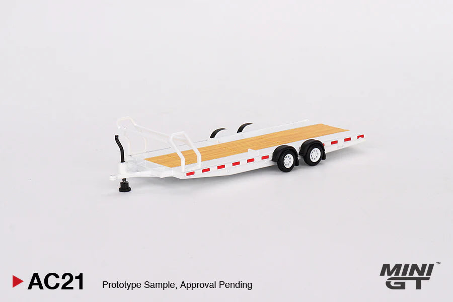 Mini GT Car Hauler Trailer Type C White MGTAC21