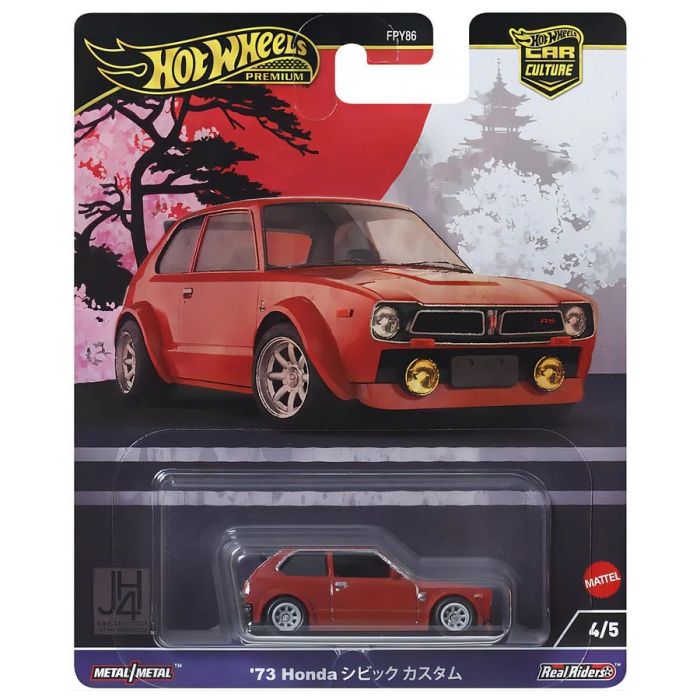 Hot Wheels Premium Car Culture Japan Historics 4 '73 Honda Civic Custom