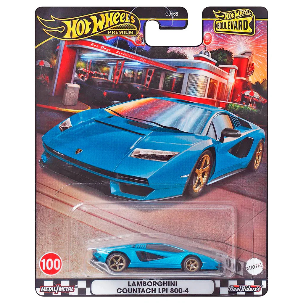 Hot Wheels Premium Boulevard #100 Lamborghini Countach LPI 800-4