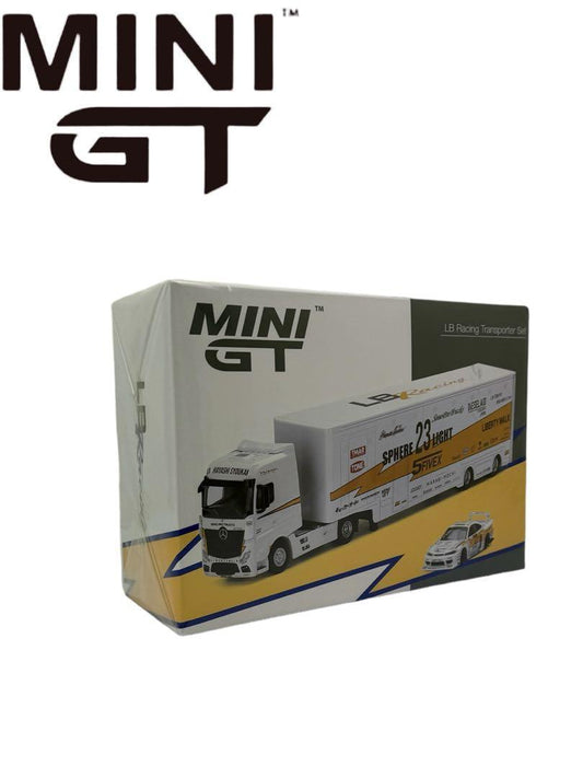 Mini GT LBWK Liberty Walk LB Racing Transporter Set Hauler Truck MGTS0004