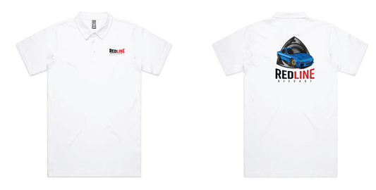 Redline Diecast AS "Chad" Polo Shirt White