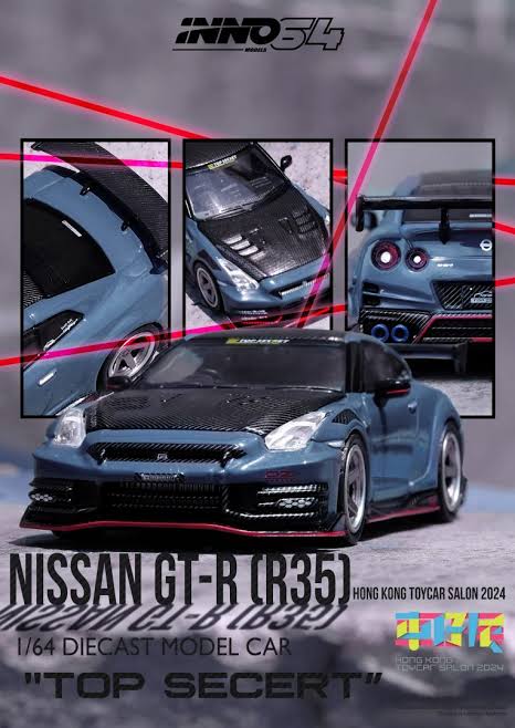 INNO64 Nissan GT-R R35 Nismo Top Secret Edition 2024 Hong Kong Toy Car Salon Special Edition