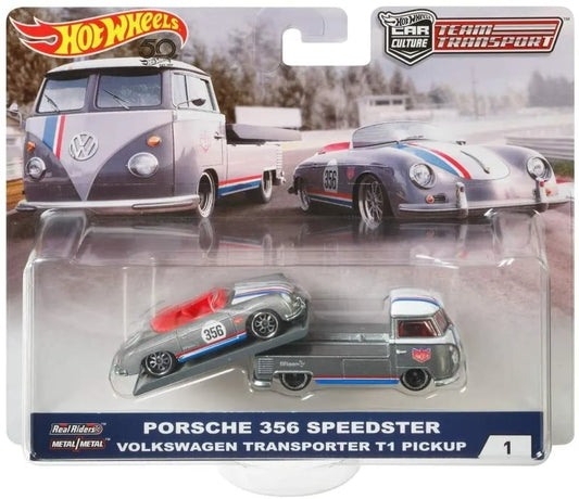 Hot Wheels Premium Team Transport Porsche 356 Speedster / Volkswagen T1 #1