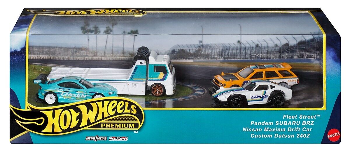 Hot Wheels Premium Greddy Fleet Street Display Box Set