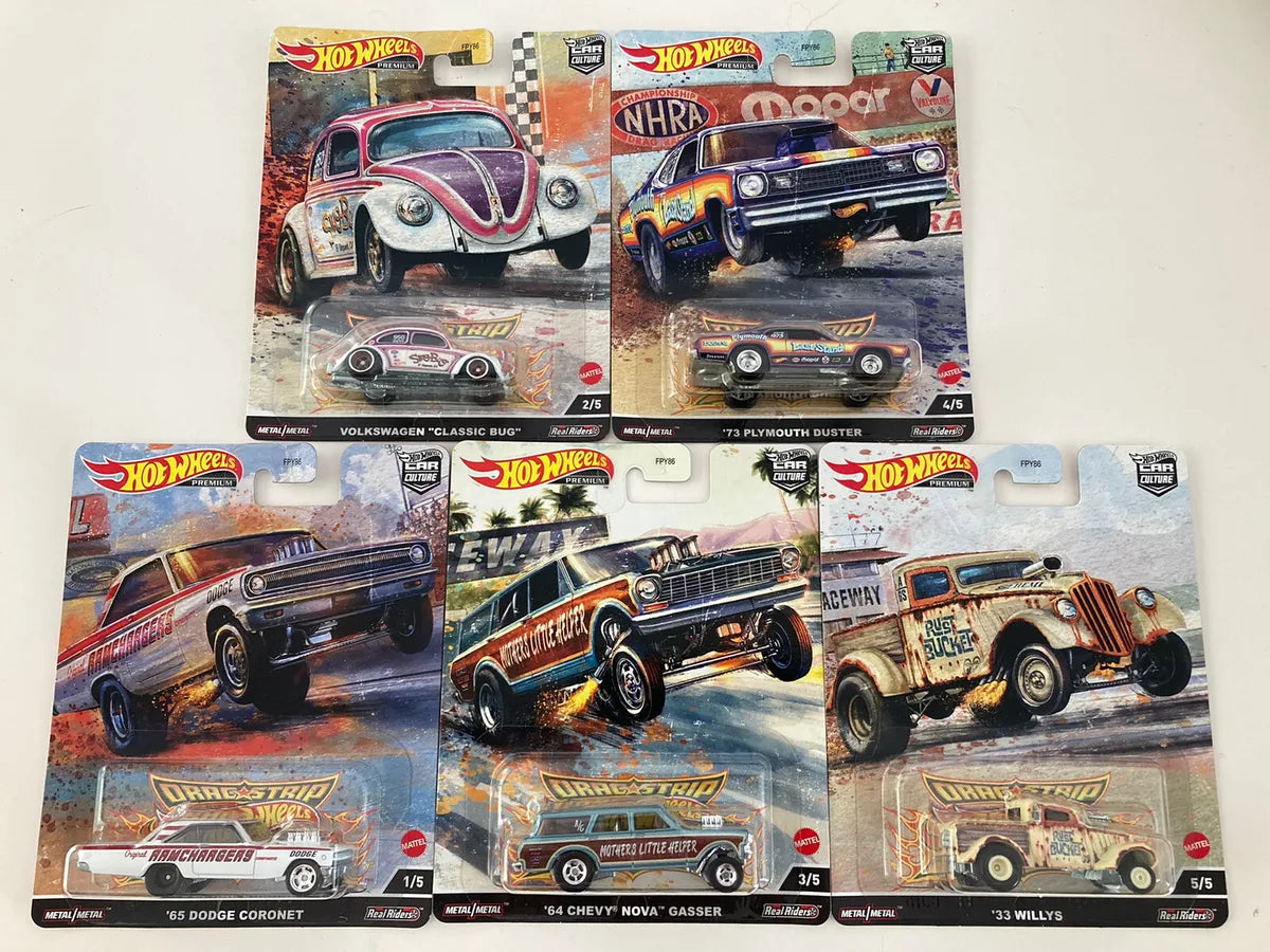 Hot Wheels Premium Car Culture Drag Strip Demons Set Of 5