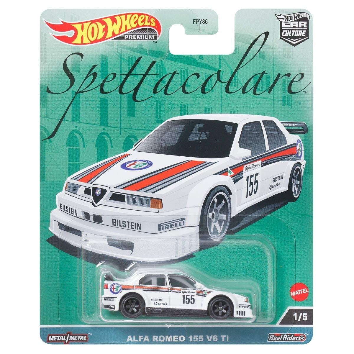 Hot Wheels Premium Car Culture Spettacolare Alfa Romeo 155 V6 Ti