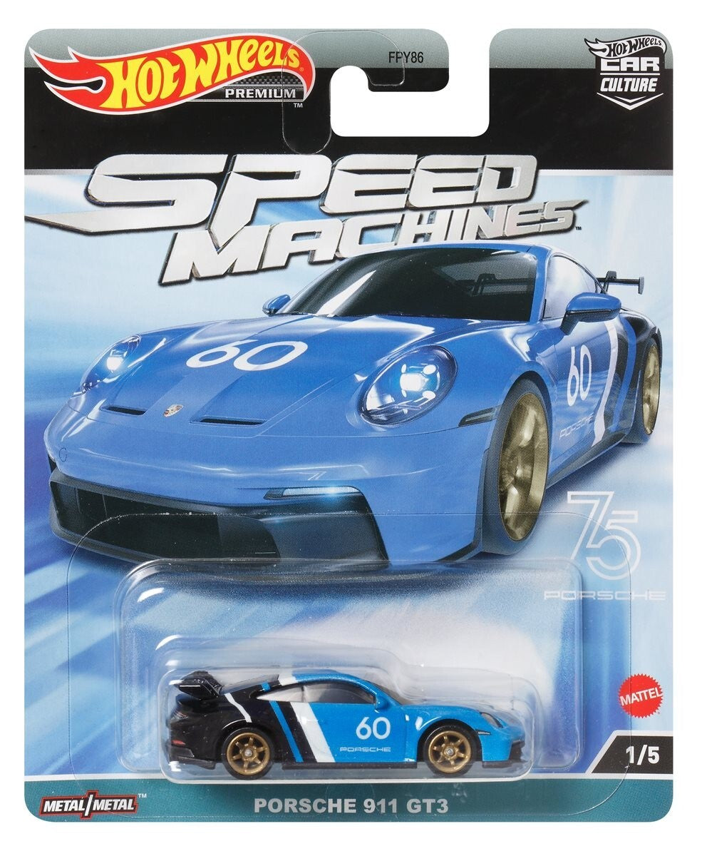 Hot Wheels Premium Car Culture Speed machines Porsche 911 GT3