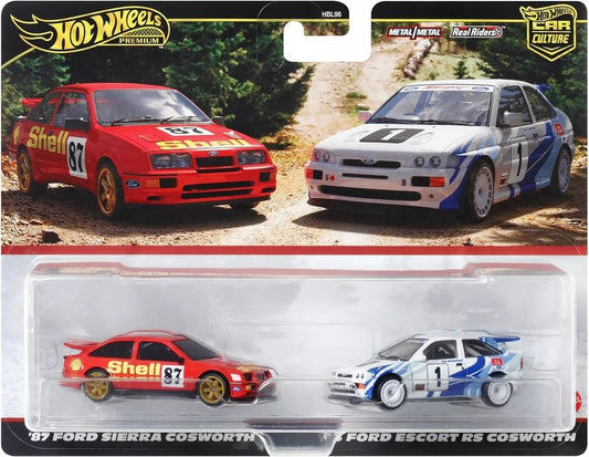 Hot Wheels Premium Twin Pack Ford Sierra Cosworth / Escort