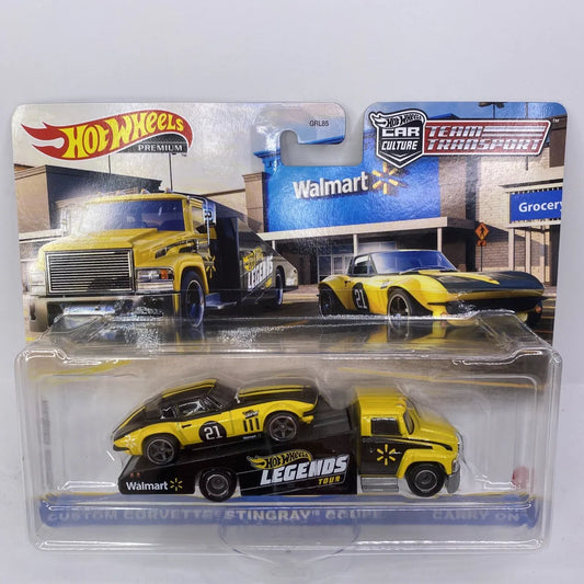 Hot Wheels Legends Team Transport Walmart Exclusive Custom Corvette Stingray Coupe