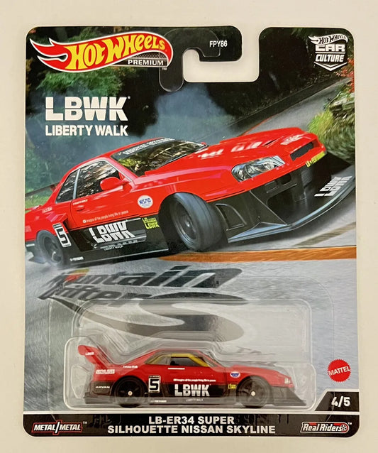 Hot Wheels Premium Mountain Drifters LB-ER34 Nissan Skyline GTR