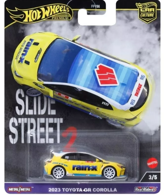 Hot Wheels premium Car Culture Slide Street 2 - 2023 Toyota GR Corolla