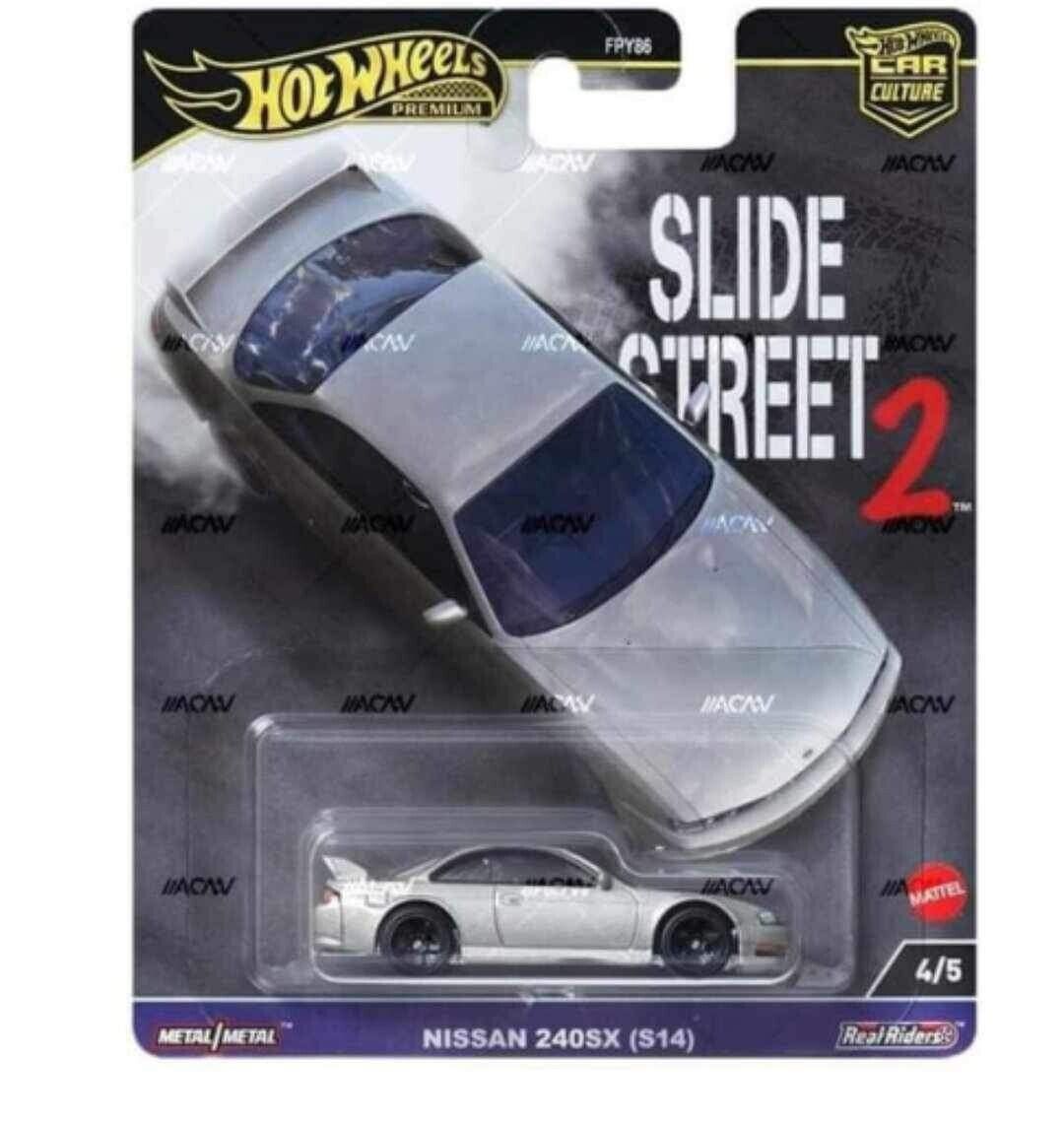 Pre Order Hot Wheels Premium Street Slide 2 -  Nissan Silvia 240SX (S14)