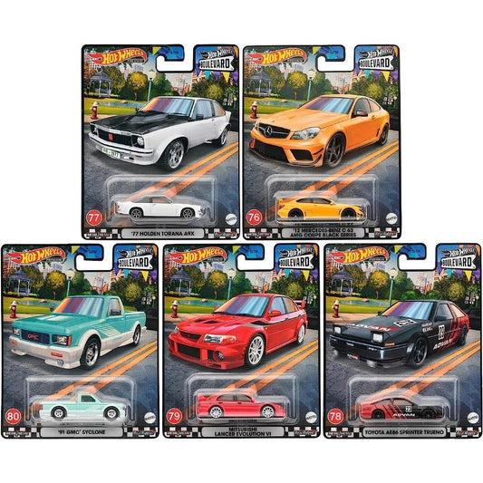 Hot Wheels Premium Boulevard #76-80 Set Of 5