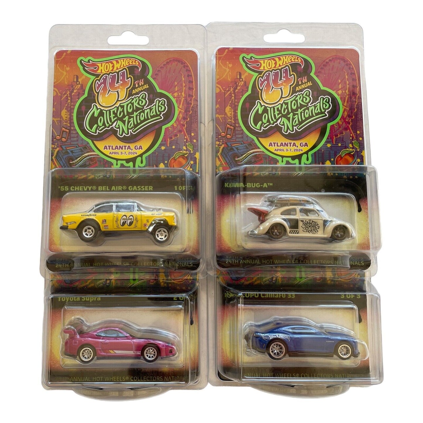 Hot Wheels Nationals Atlanta 2024 Convention Cars Set Of 4