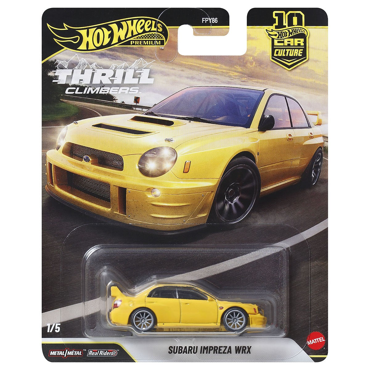 Hot Wheels Premium Car Culture Thrill Climbers Subaru Impreza WRX