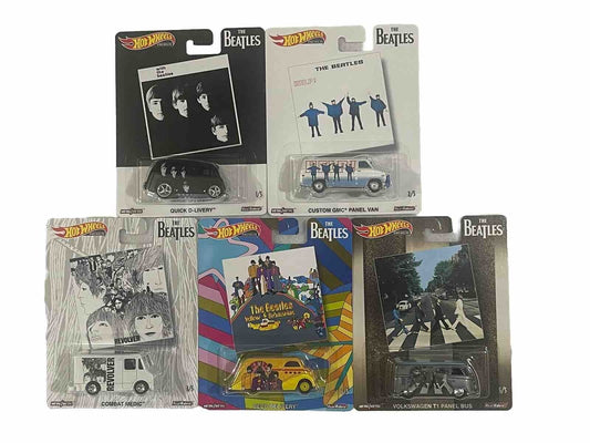 Hot Wheels Premium Pop Culture Beatles Set Of 5