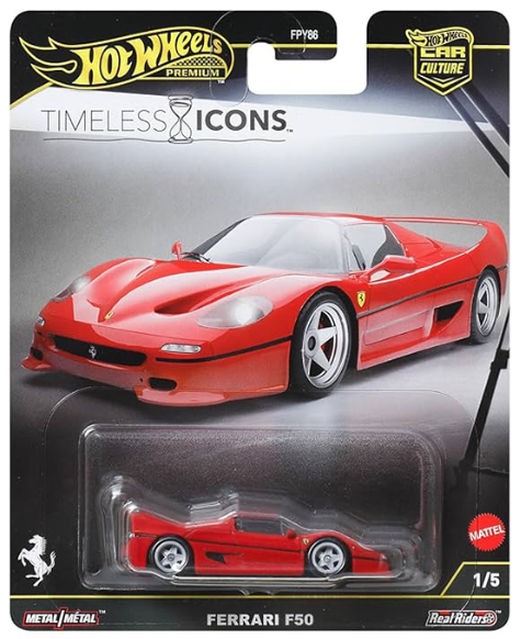 Hot Wheels Premium Car Culture Timeless Icons Ferrari F50