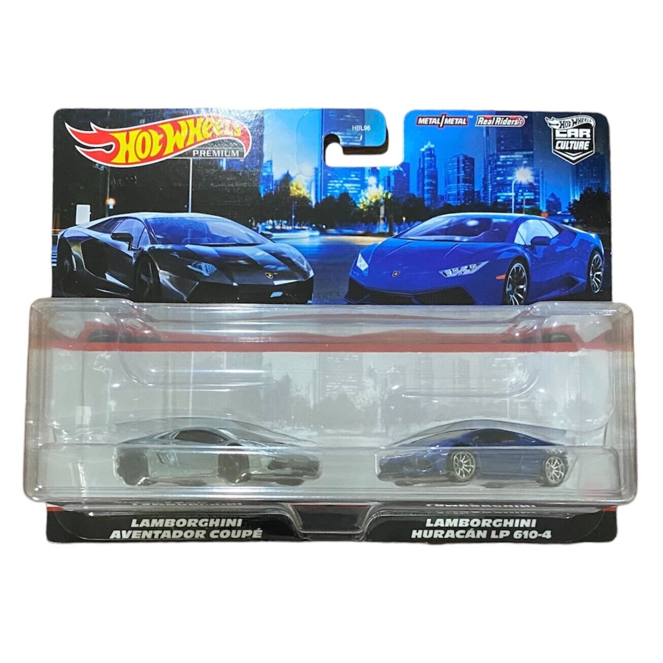 Hot Wheels Twin Pack Lamborghini Aventador Coupe / Huracan LP 610-4