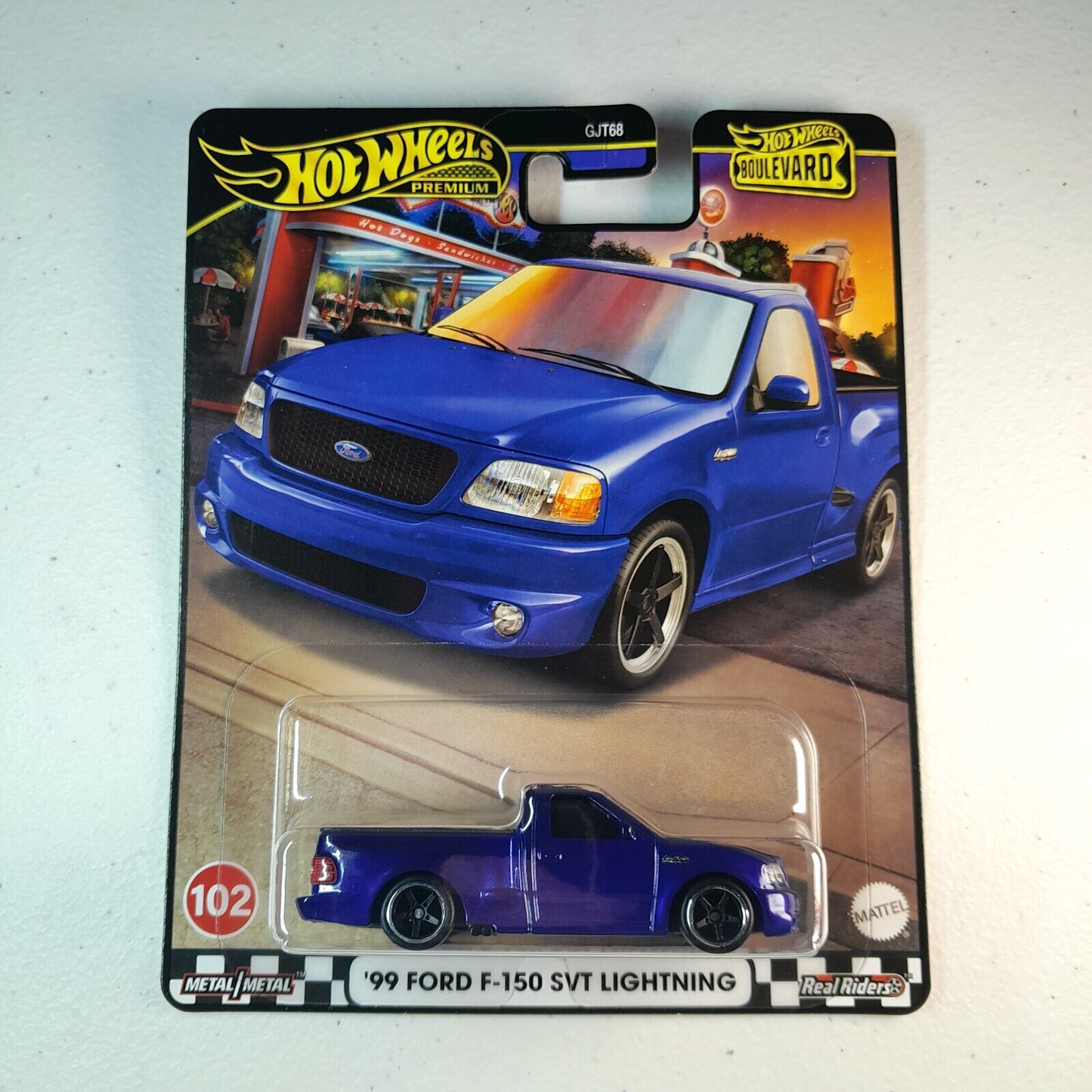 Hot Wheels Premium Boulevard #102 - '99 Ford F-150 SVT Lightning