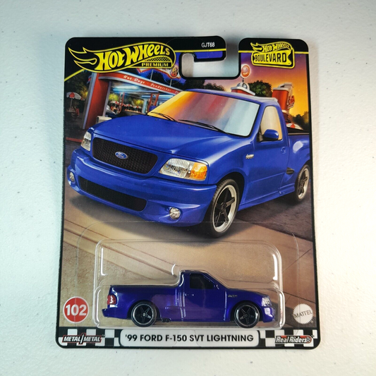 Hot Wheels Premium Boulevard #102 - '99 Ford F-150 SVT Lightning