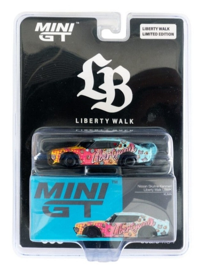 Mini GT Nissan Skyline Kenmeri Liberty Walk LBWK Kuma Limited Edition MGT00698